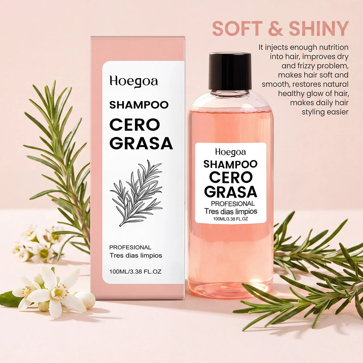 Volumizing Refreshing Shampoo Gentle Frizz Control Smooth Clean Scalp Care Lightweight Nourishing All Hair Types Daily Wash