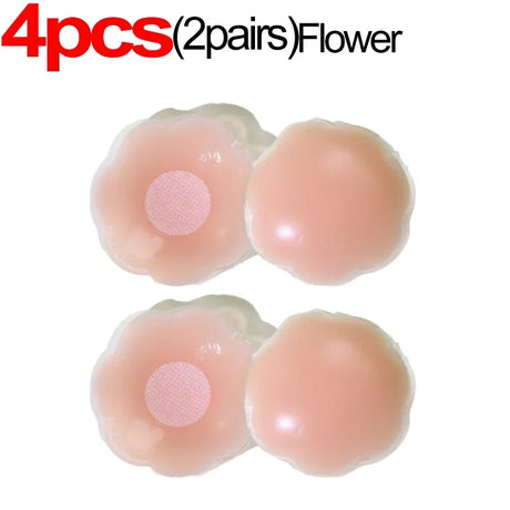 2/20pcs Silicone Nipple Cover Reusable Women Breast Petals Lift Invisible Pasties Bra Padding Stickers Patch Boob Pads Adhesive