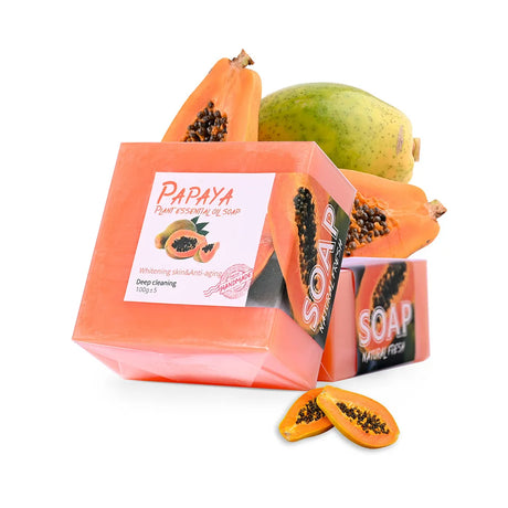 Turmeric Soap with Plant Essential Oils, Handmade Cleansing Bar for Face & Body, Ginger-Infused Traditional Formula