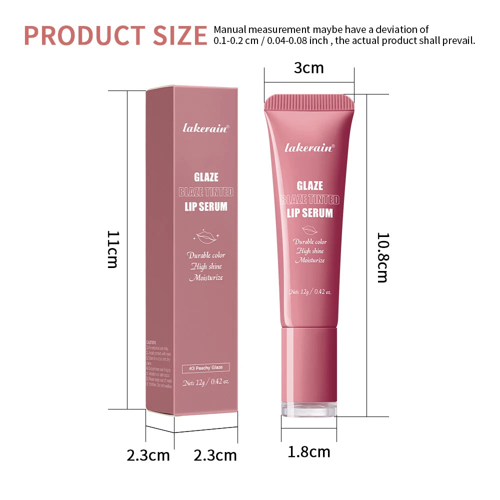 Lip Gloss Glowy Balm Tinted Lip Moisturizer Repairing Nourishing Lip Tint Glow Liquid Lip Gel Hydrating Lips Care