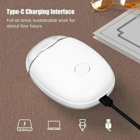 2 IN 1 Electric Nail Clipper Cutter with LED Light Automatic Nail Grinder Trimmer for Baby Mini Manicure Tool Nail Care