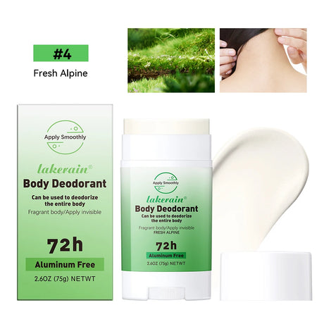 New Whole Body Deodorant Invisible Cream Stick 72 Hour Odor Control Aluminum Free Baking Soda Free Skin Care