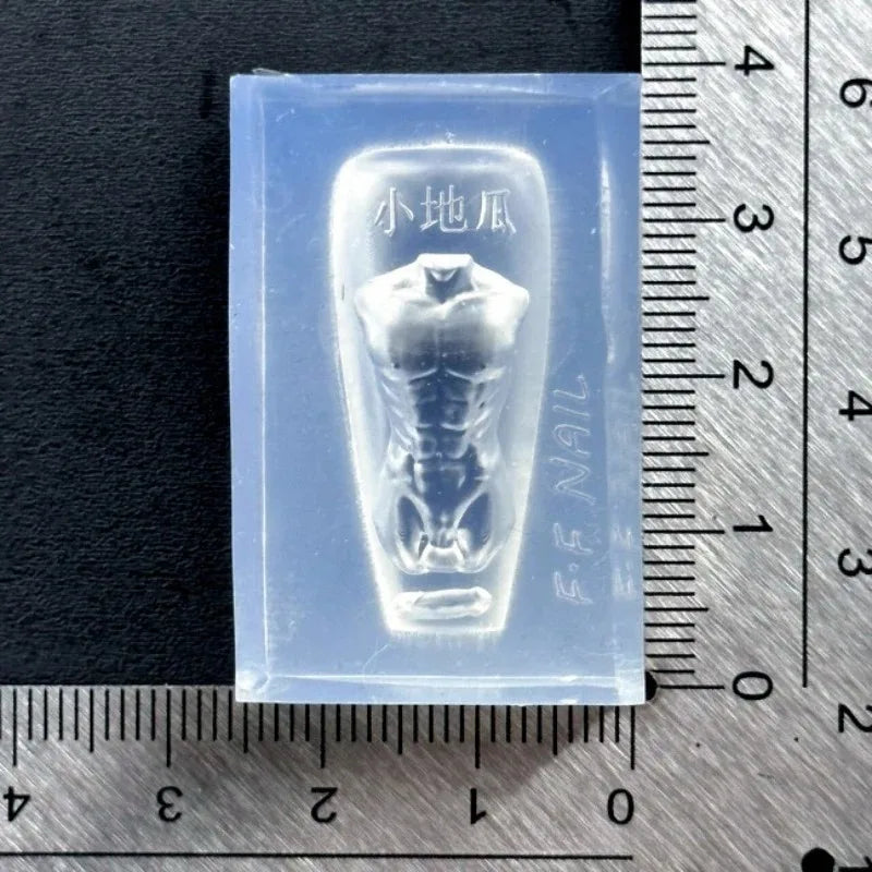 3D Silicone Nail Art Mold Ribs Spine Bone Design DIY Nail Decor Transparent Manicure Template