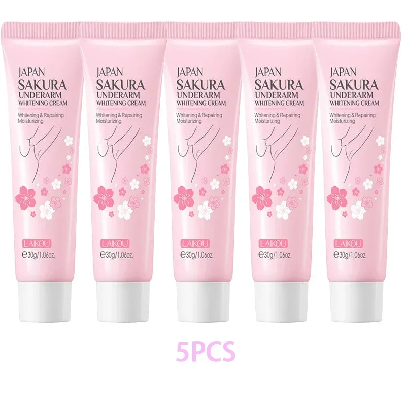 Laikou Sakura Underarm Cream Knee Buttocks Dark Skin Improve Melanin Pigmentation Korean Skin Care Product 30g
