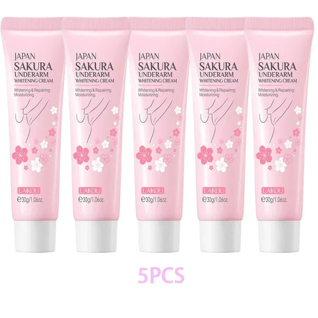 Laikou Sakura Underarm Cream Knee Buttocks Dark Skin Improve Melanin Pigmentation Korean Skin Care Product 30g