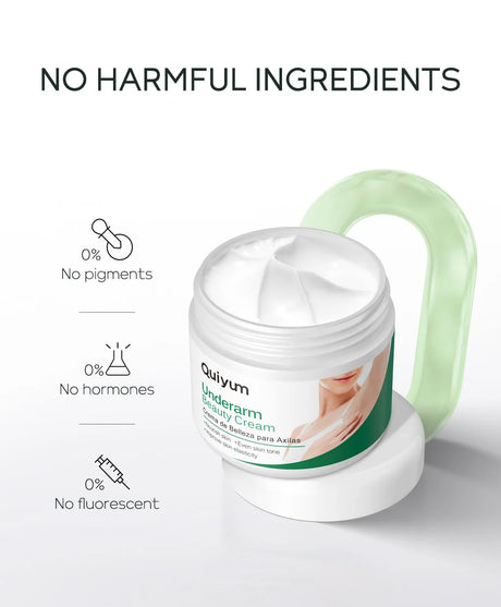 Quiyum Underarm Body Cream Armpit Legs Knee Elbow Cream Dull Remove Dark Spots Melanin Brighten Skin Care 30g