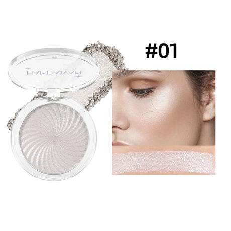 Diamond Highlighter Pearly Powder Palette Glitter Fine Shimmer High Gloss 3D Natural Face Contour Waterproof Long Lasting Makeup