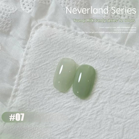MAINEL 1-12Pcs Fashion Nude Shiny Soak Off UV Gel Nail Gel Polish Cosmetics Nail Art Nails Gel Polish Tips Nail Varnish