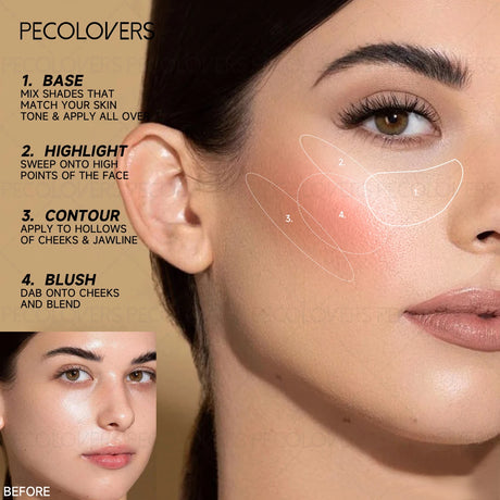 1PC Glowup Glow Highlighter Stick-Waterproof&Sweatproof,Long-Lasting Wear,Naturally Brightens Facial Contours&Highlights Makeup