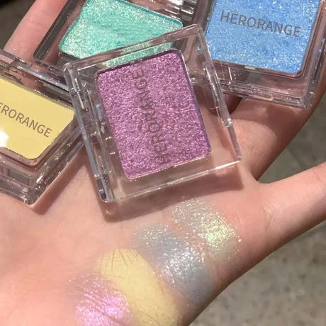 Makeup Yellow Matte Nude Eyeshadow Cream Silky Waterproof Soft Eye Shadow Pigment Green Blue Purple Monochrome Glitter Eyeshadow