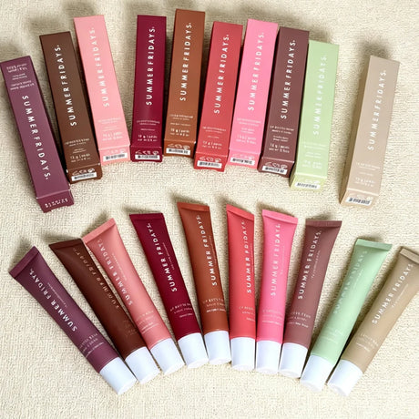 Summer Friday's Lip Balm Moisturizing Mirror Lip Gloss Lip Vanilla Pink Sugar Coffee Cake Smell Lipstick Transparent Makeup Oil