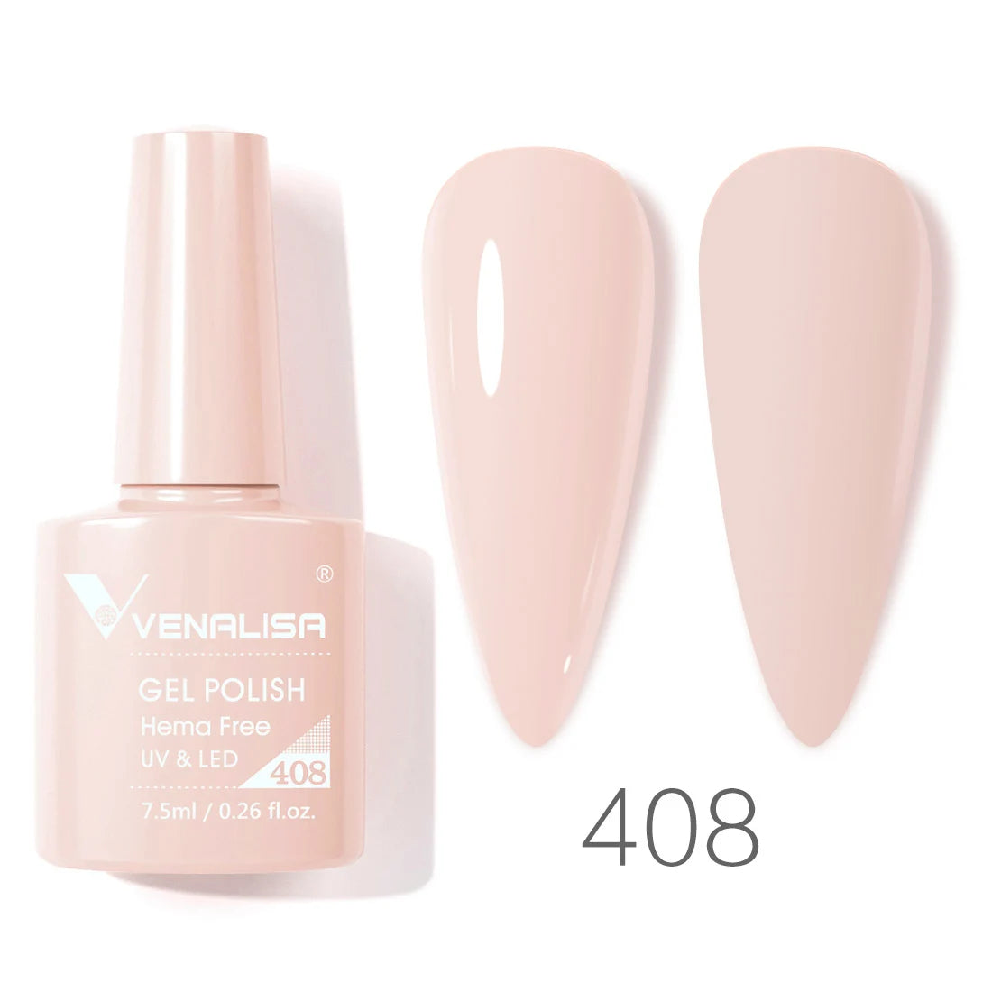 VIP5 Venalisa Nail Gel Polish Jelly Color HEMA/TPO FREE Nude Pink Semi Permanent Soak Off UVLED Gel Polish Sparkle Gel Varnish