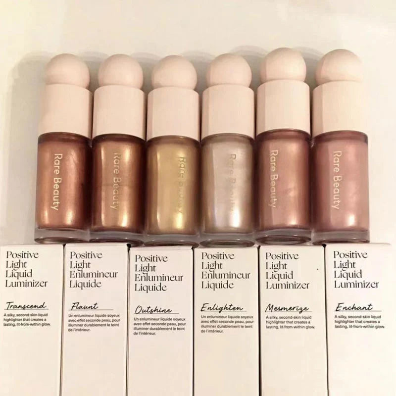 Rare Beauty Liquid Highlighter Shimmer Lasting Waterproof Natural Glow Face Body Blendable Highlight Cosmetic for Daily Party