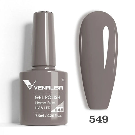 VIP5 Venalisa Nail Gel Polish Jelly Color HEMA/TPO FREE Nude Pink Semi Permanent Soak Off UVLED Gel Polish Sparkle Gel Varnish