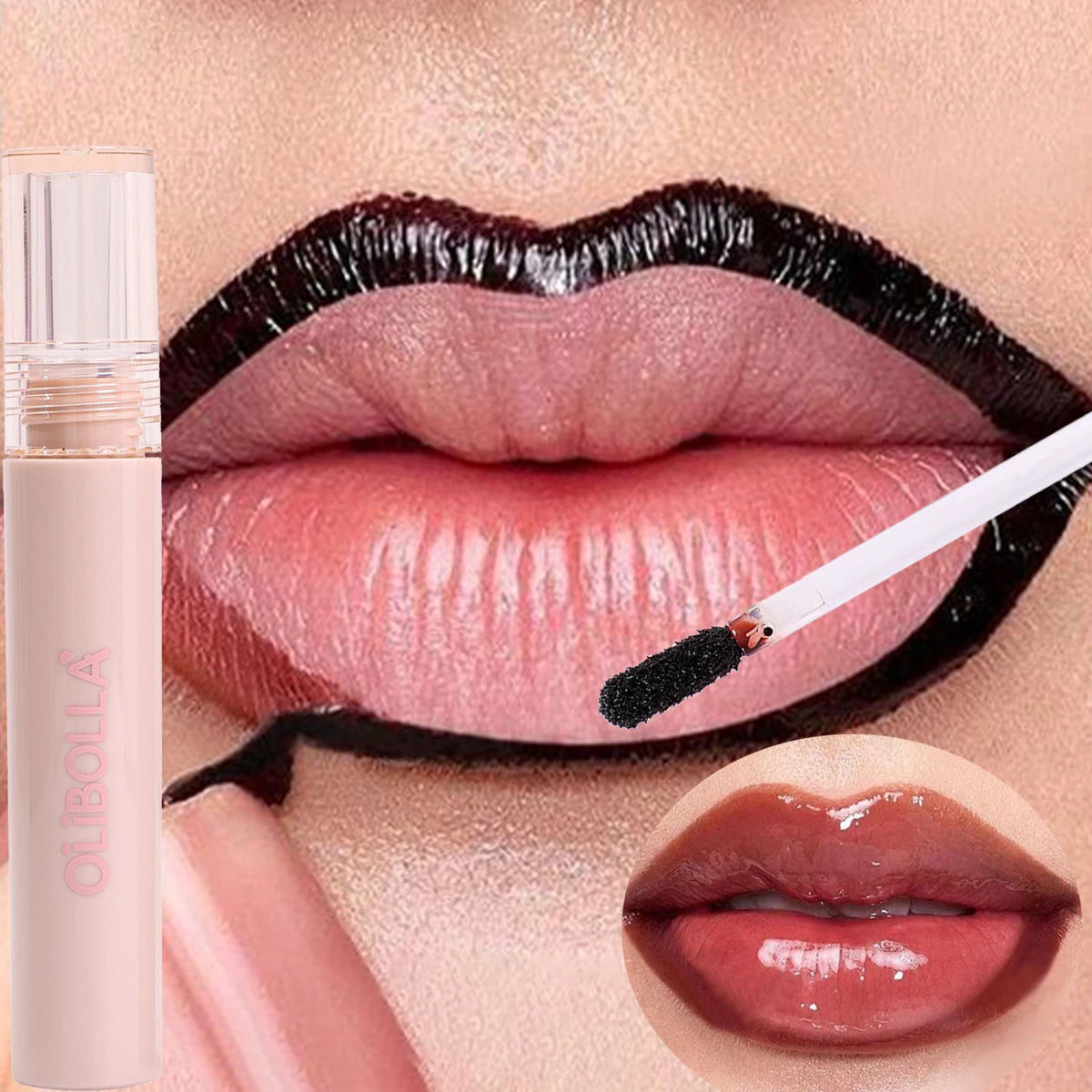 Peel Off Lip Stain Reveal Long Lasting Waterproof Matte Lip Contour Tint Transfer Proof Non-stick Cup Plump Look Lip Gloss