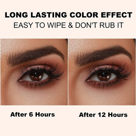 2 Pack 4 Point Eyebrow Pen 4 Prong Tip Eyebrow Pen 4 Fork Eyebrow Pencil Waterproof Liquid Eyebrow Pencil Long Lasting Like Real