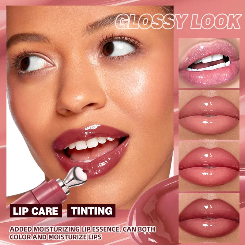 Mirror Lip Gloss, Lightweight Texture, Waterproof and Moisturizing, Long-Lasting Luster, Natural Makeup Effect