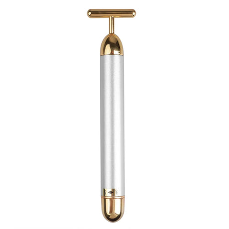 24K Electric Face-Lifting Rose Gold Stick T-Shaped Tacial Massager Skin Tightening Electric Beauty Instrument