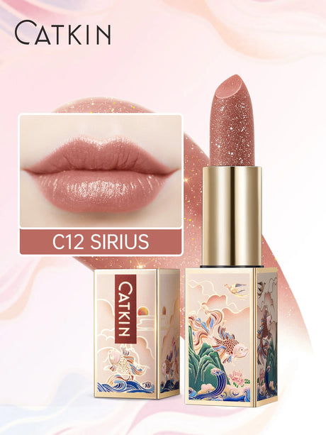 CATKIN Tinted Lip Balm Color Changing Lipstick Ultra Hydrating Natural Lip Moistrurizer with Vitamin E Nourishing For Cracked &
