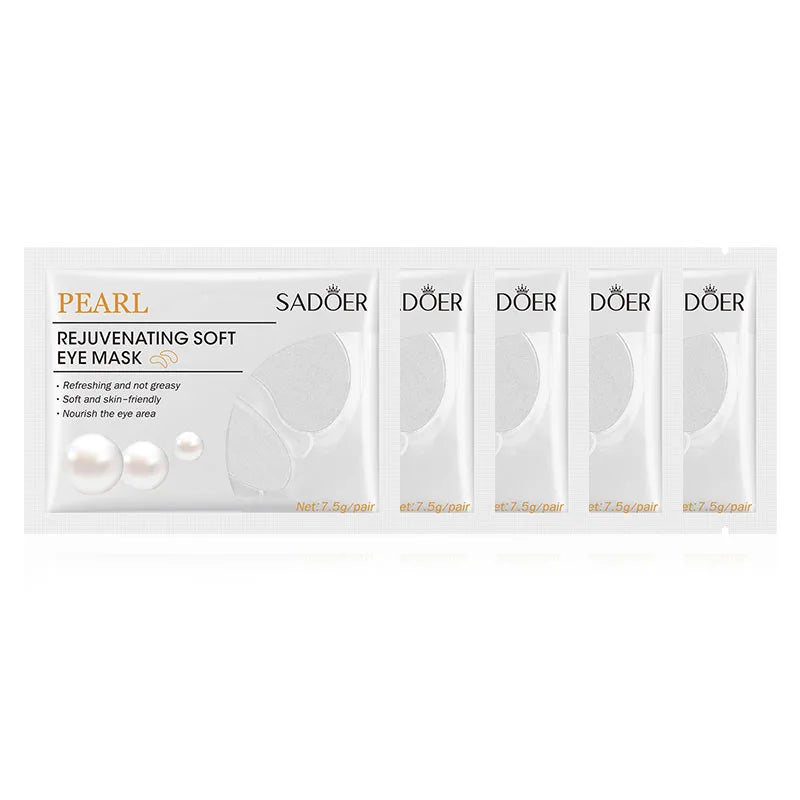 5/10 Pairs SADOER Pearl Eye Mask Anti Dark Circles Removal Eyes Bags Whitening Moisturizing Firming Patches Skin Care