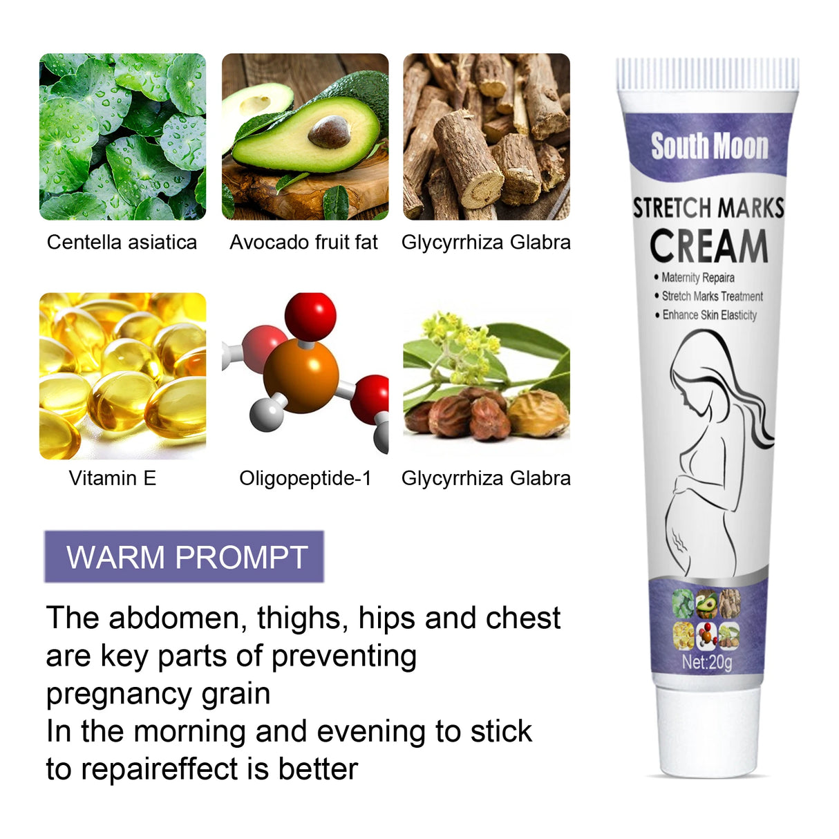 Stretch Marks Permanent Removal Cream Maternity Pregnant Women Pregnancy Anti-Winkle Smooth Repair Firming Skin Body Skin Care