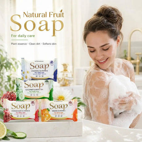 fruits Facial Soap Moisturizing Brightening Deep Cleansing Body Face Wash Foam Facial Cleanser Handmade Soap