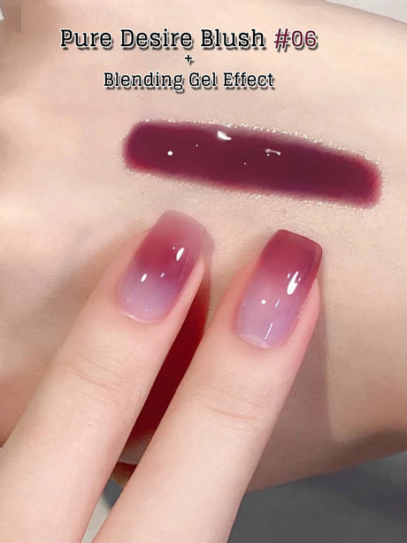 MIANEL 10ML Pure Desire Blush Jelly Gel Nail Polish 2026 New Ice Clear Nude Clear Nail Polish Pink Nails 1-9pcs