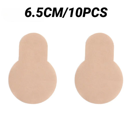 10Pcs Self-Adhesive Nipple Cover Chest Patch Non-Woven Thin Invisible Bra Disposable Sticky Lift Breast Petals Round Flower Pads