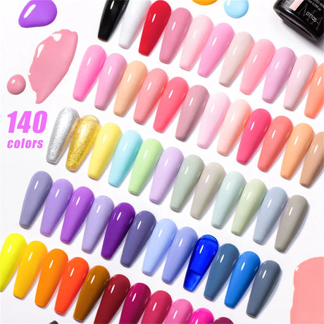 7pcs Gel Nail Polish Set HEMA Free Pink Red Glitter Semi Permanent Soak Off UV Gel Varnish Nail Art Decoration Nail Supplies DIY
