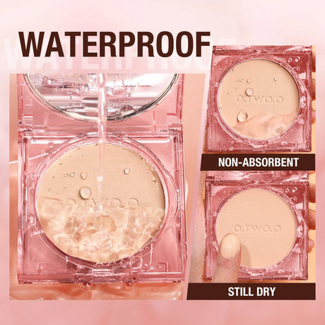 Wholesale O.TWO.O Face Powder 24 Hours Oil-control Waterproof Matte Face Makeup Cosmetic Setting Compact Powder