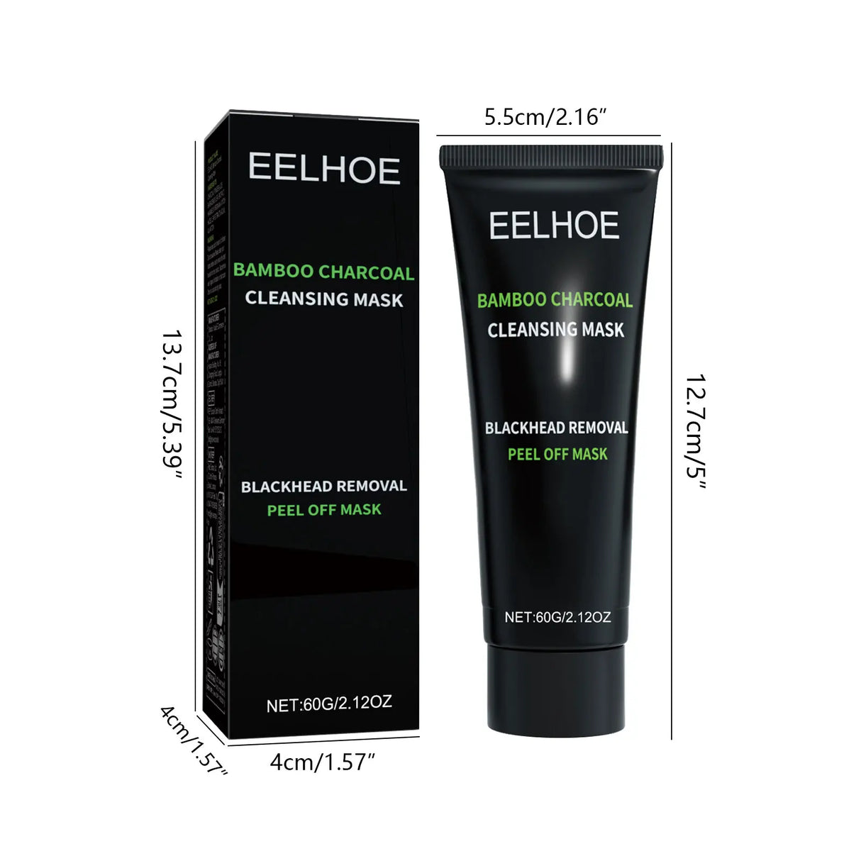 Bamboo Charcoal Tear-off Mask Blackhead Remover Deep Cleanig Purifying Shrink Pores Cream Exfoliator Peel Mud Mask Skin Care