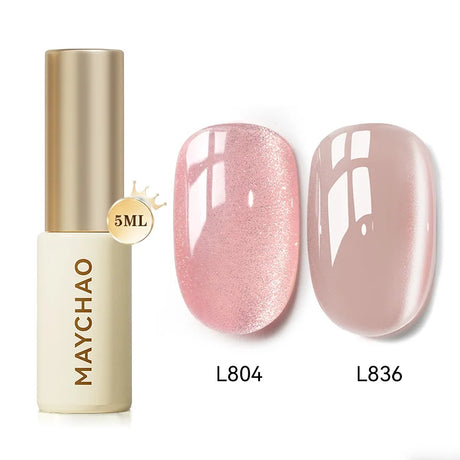 MAYCHAO 5ML Gel Nail Polish 9D Laser Diamond Glitter Cat Eye Gel Semi-Permanent Soak Off UV LED Gel Nail Manicure Tools Nail Art