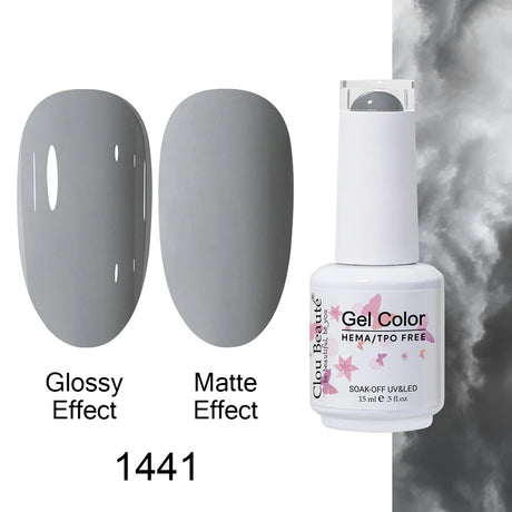 Clou Beaute Gel Nail Polish Neon Brown Royal Blue Red Green Pastal Nude Nail Art Varnishes Gel Lacquer Top Coat UV Gel Nail