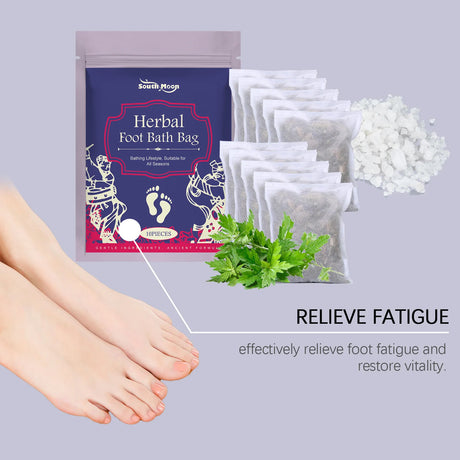 Herbal Foot Soak Sachet Body Detox Relieve Fatigue Promotes Relaxation Deep Cleansing Refreshing Improve Sleep Mugwort Foot Soak