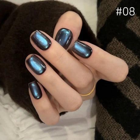 12ml 1-21pcs Brown Gold Cat Eye Gel Nail Polish Hot Selling Winter Whitening Magnet Gel Polish Gold Nails Nail Supplies Nail Art