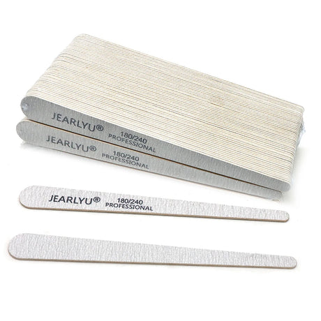 100Pcs Wooden Nail File Professional Sanding Buffer Files 100/180/240 Double Side For Salon Manicure Pedicure UV Gel Tips Tools