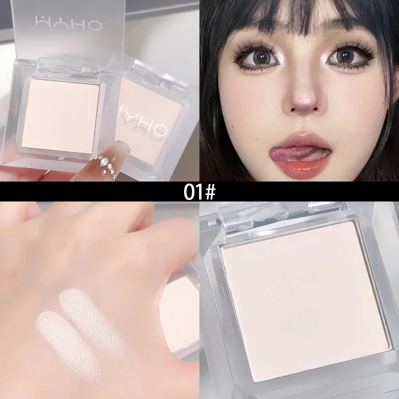 Monochrome Matte Highlighter Eyeshadow High Gloss Fine Powder White Black Eye Shadow Lying Silkworm Natural Brightening Contour