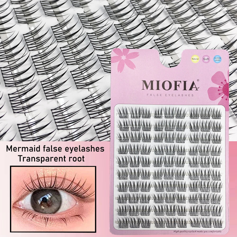 1/box 90 clusters idol False Eyelashes Black Natural Manga Lashes Anime Eyelashes Large Capacity Lashes Extension Chinese Makeup
