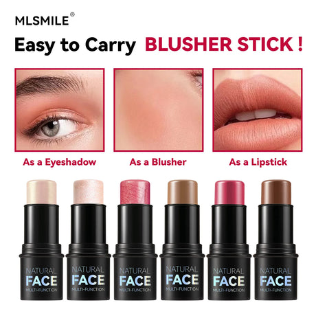 Natural Face Highlighter Concealer,Waterproof Face Contour Pen, Easily Sculpt Your Fface to Create a Perfect Light Makeup Effect