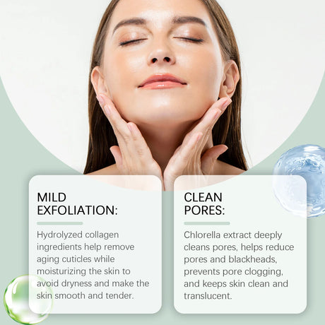 Exfoliating Peeling Gel Remove Dead Skin Dark Spot Deep Cleaning Purifying Brighten Tighten Pores Nourishing Repair Facial Scrub
