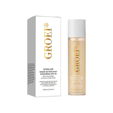 100ml SPF 50 Sunscreen Setting Spray Sheer Setting Mist Sunscreen Spray Facial Skin Care Lightweight & Non-Greasy