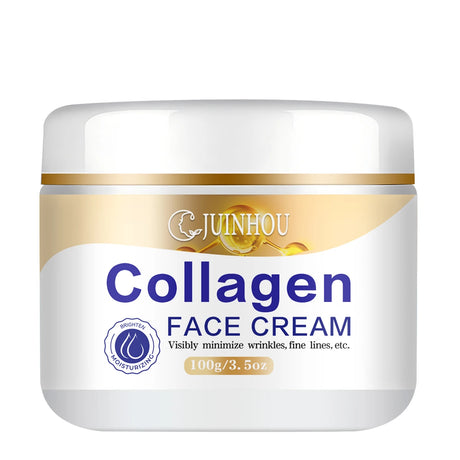 JUINHOU Collagen Retinol Face Cream Moisturizer Brighten Skin Elasticity Improving Soothing Face Skin Suitable for Daily Skincar