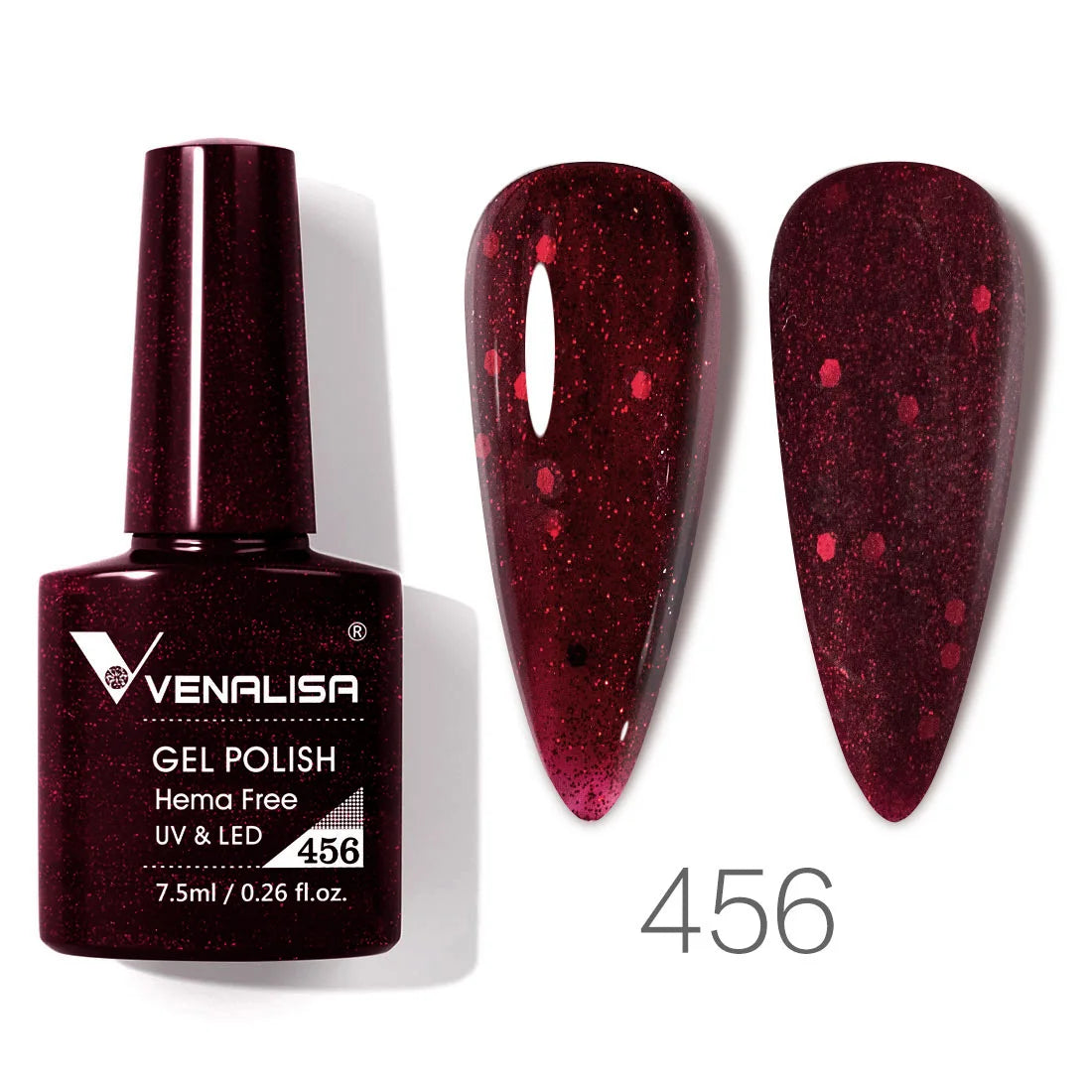 VIP5 Venalisa Nail Gel Polish Jelly Color HEMA/TPO FREE Nude Pink Semi Permanent Soak Off UVLED Gel Polish Sparkle Gel Varnish