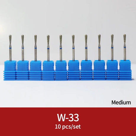 Diamond Ceramic Nail Drill Bits Milling Cutter For Manicure Left Right Rotary Cuticle Files Buffer DIY Nails Accessories Tools