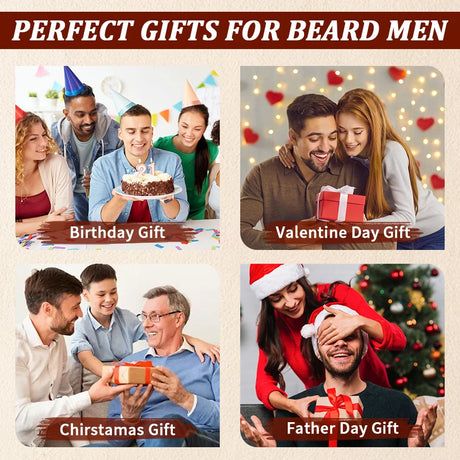 GOIPLE Beard Growth Care Kit Moustache Shampoo Conditioning Oil Deep Clean Wash Moisturizing Whiskers Balm Smoothing Products