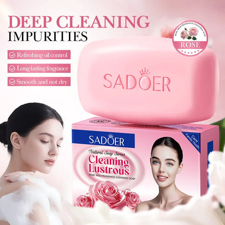 100g Milk-Based Handmade Soap, Easy to Rinse Off, Deeply Cleanses Skin Impurities, Provides a Refreshing Oil-Control Effect, Leaving Skin Clean, Smooth, and Not Dry. Long-Lasting Pleasant Fragrance - Home Care.