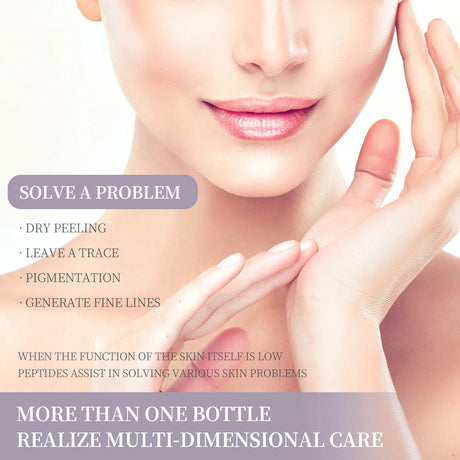 6 Peptide Essence Facial Refreshing Skin Care Set Contains Collagen to Improve Fine Lines, Brighten Skin, Moisturize and Nourish