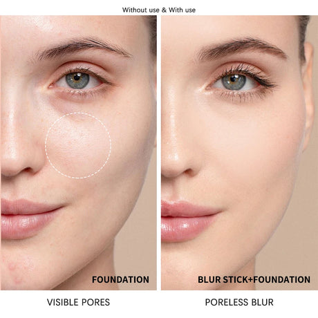Blur Stick Invisible Pore Primer Waterproof Face Primer Makeup Base Oil-control Matte Smooth Fine Lines Isolation Barrier Primer