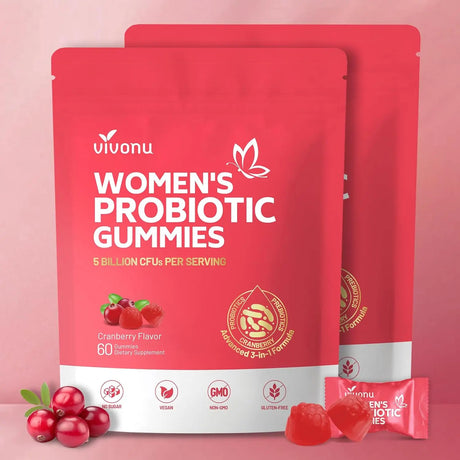 Probiotic for Women Probiotic Gummies Feminine Daily Wellness Balance Ph Gummies Cranberry Probiotics Health Yeast Ph Balance