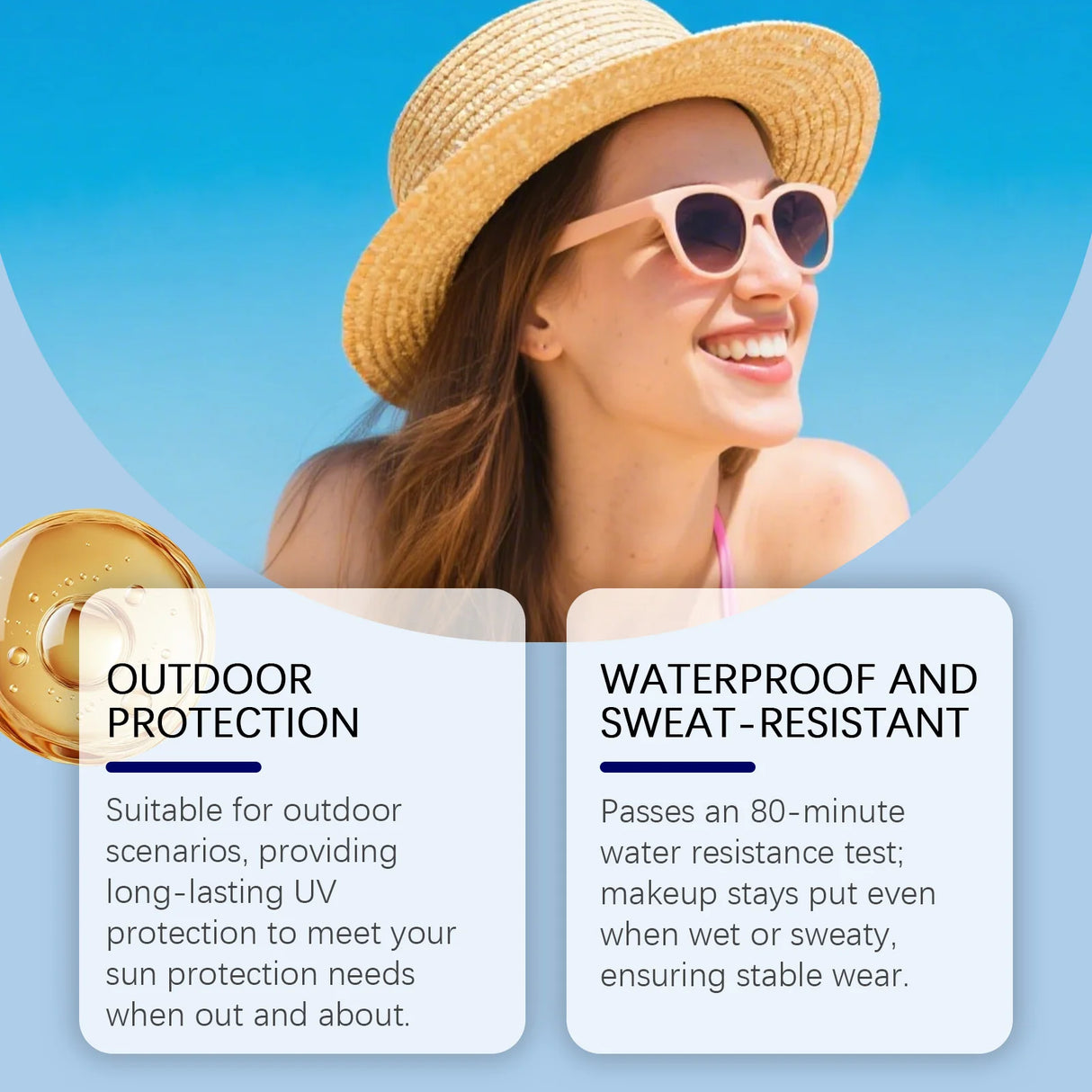 Whitening Sunscreen Spray SPF50+ Lasting Anti UV Lightweight Refreshing Clear Waterproof Water Feeling Hydrating Sun Care Mist